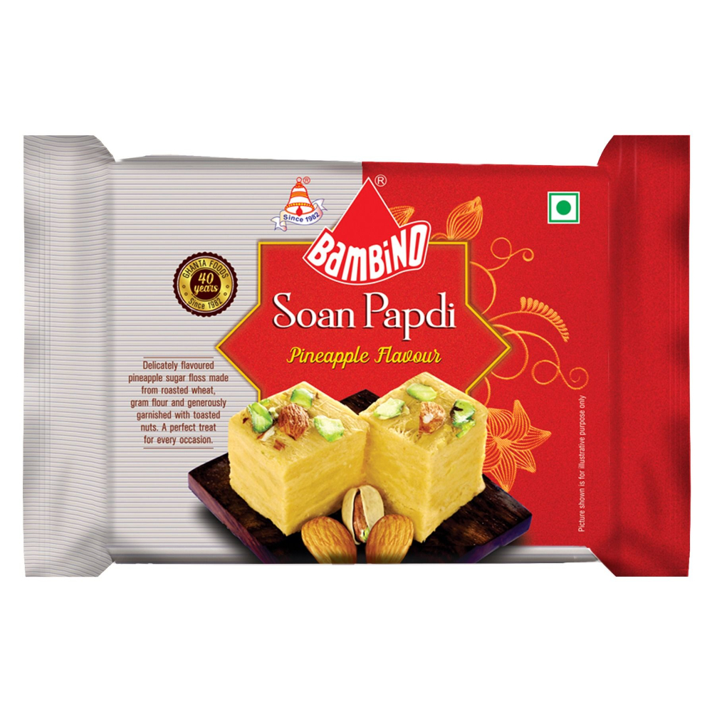 Bambino Soan Papdi - Pinapple (200gm)