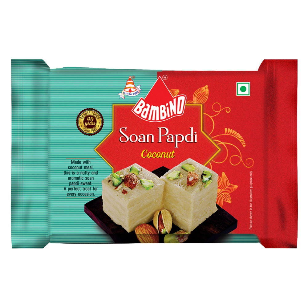 Bambino Soan Papdi - Coconut (200gm)