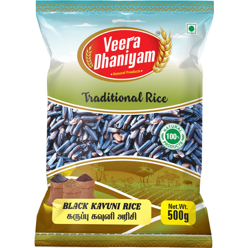 Veeradhaniyam Balack Kavuni Rice - 500GMS