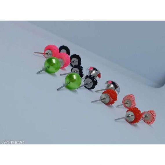 Navjai Stud Earring Artificial Jewellery Heart, Flower Shape Assorted Colour and Design Earrings For Girls And Women Birthday Gift For Girls And Kids ear ring combo set 30 pcs
