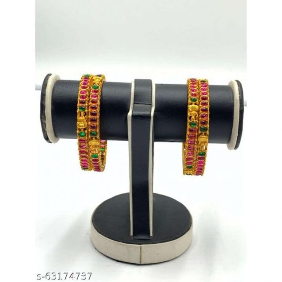 Kemp Stone Laxmi Bangles Set Of 4