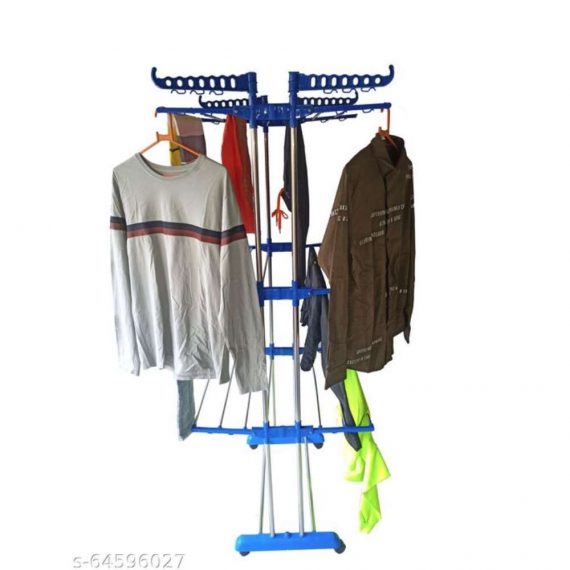 STAINLESS STEEL NEW HEAVY PIPES DOUBLE CLOTH DRYER STAND
