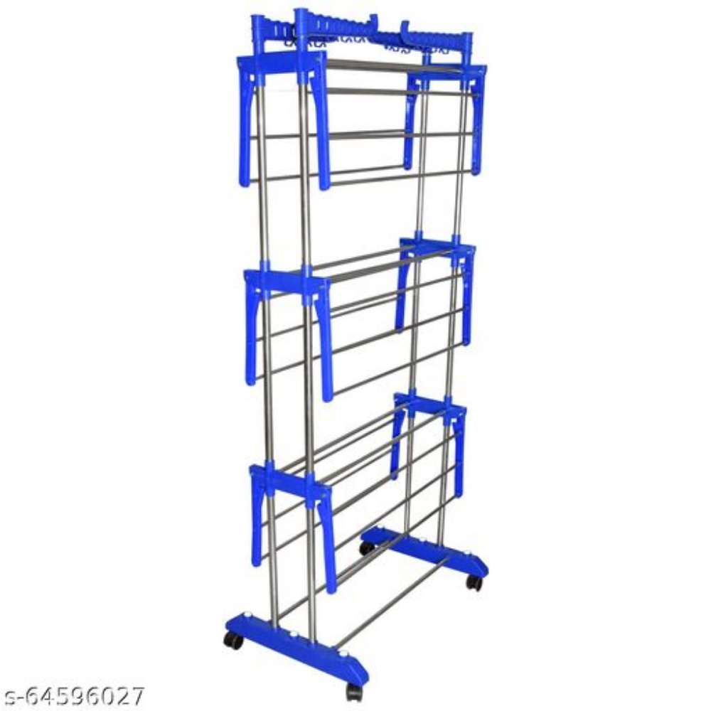 STAINLESS STEEL NEW HEAVY PIPES DOUBLE CLOTH DRYER STAND