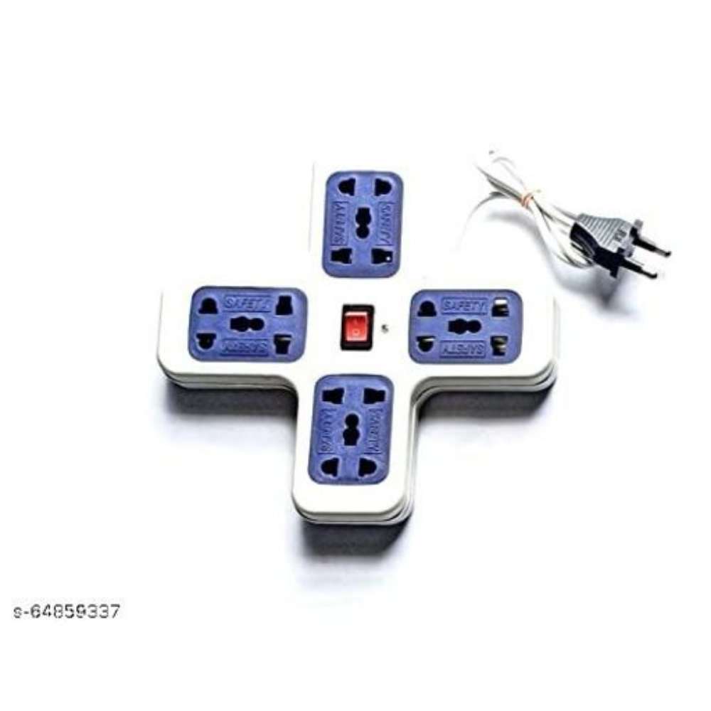 8 Plugs Socket with light indicator & Switch Extension Board Power Extension Cord Power Strip Surge Protector with 1 meter wire (2 Piece of boards).