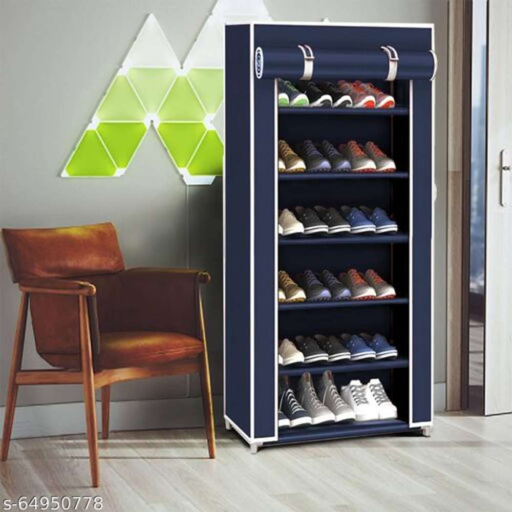 6 Tiers Multipurpose Portable Folding Shoes Rack
