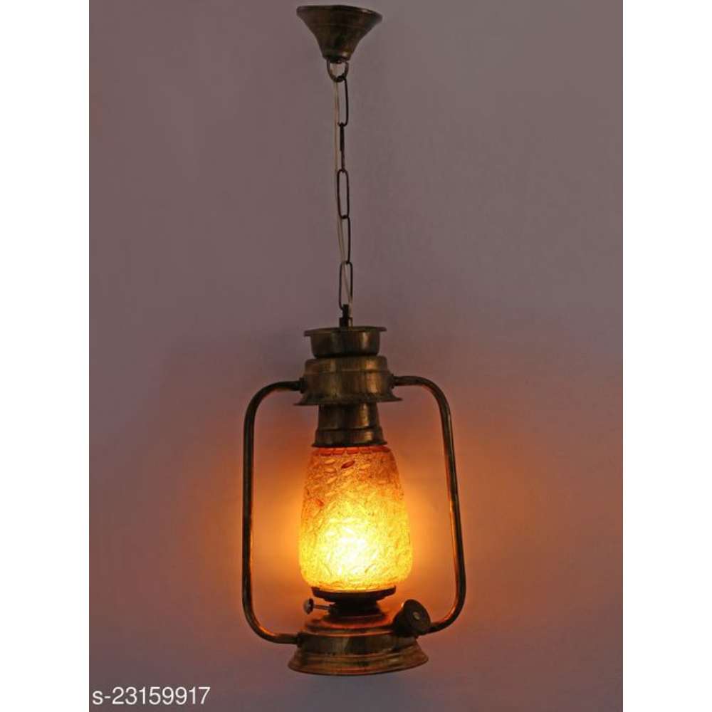 Somil Antique Pendant Hanging Lantern Lamp Light With Colorful Glass Perfect Match Of Trading And Traditional