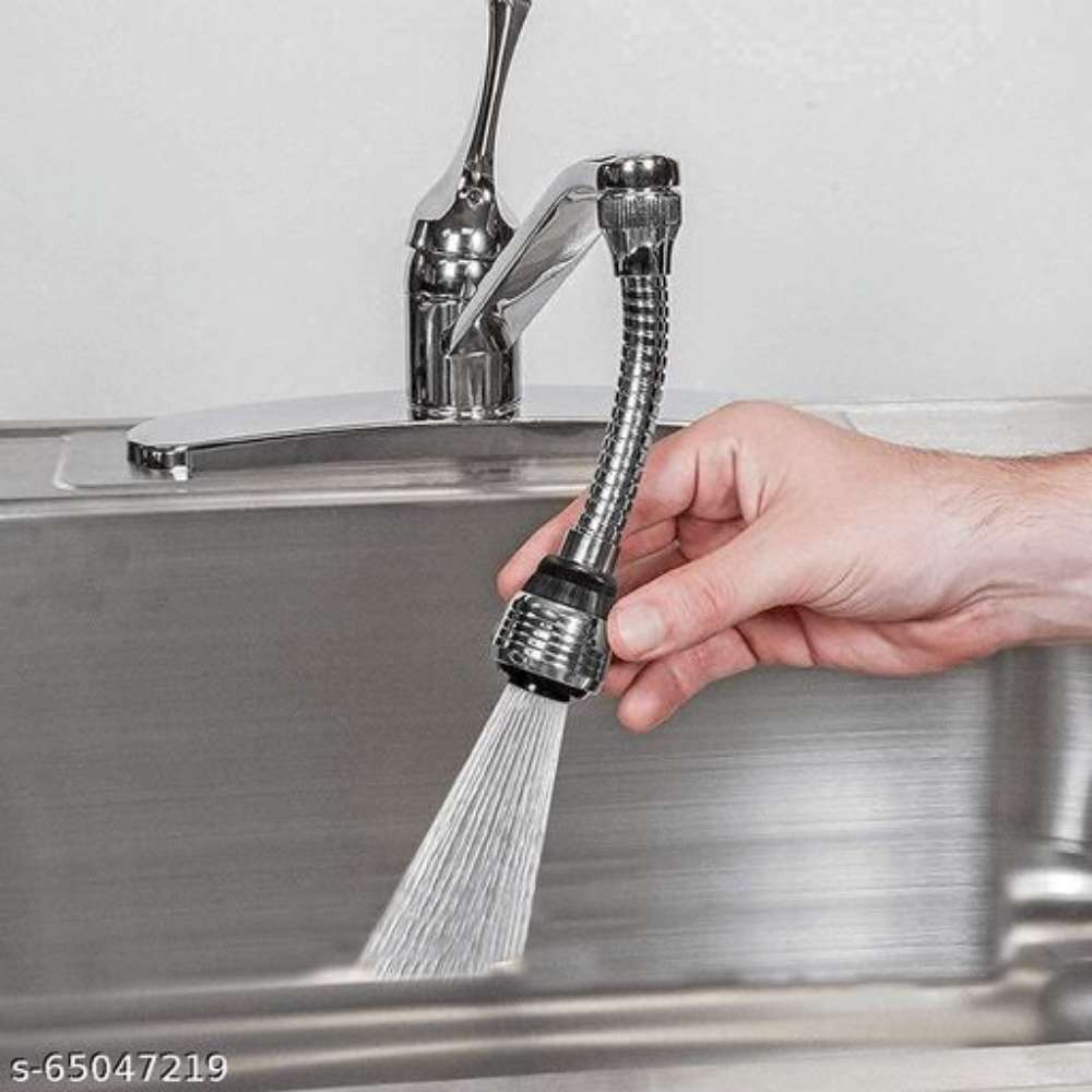 XIPRA 360 Degree Rotating Water-Saving Sprinkler and Faucet Aerator Flexible Water Faucet Sprayer Extender Jet Spray for Sink Turbo Flex (Turbo Flex)