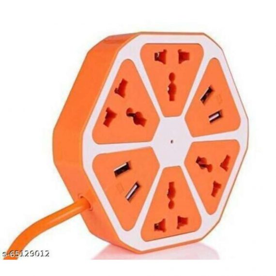 Hexagon Extension with 4 USB ports Extension Chords