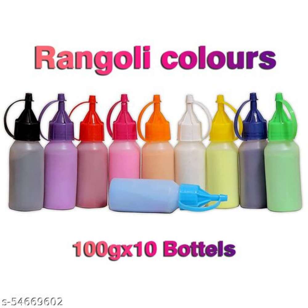 rangoli diwali color