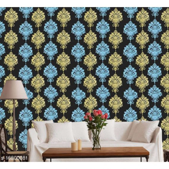 Oren Empower HY9172 Multicolored Floral & Botanical PVC Vinyl Waterproof Wallpaper (W - 45cm, L - 330cm)