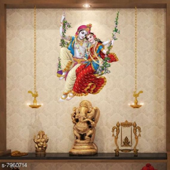 Rangoli Large Wall Sticker Waterproof and 45x50 cm Size