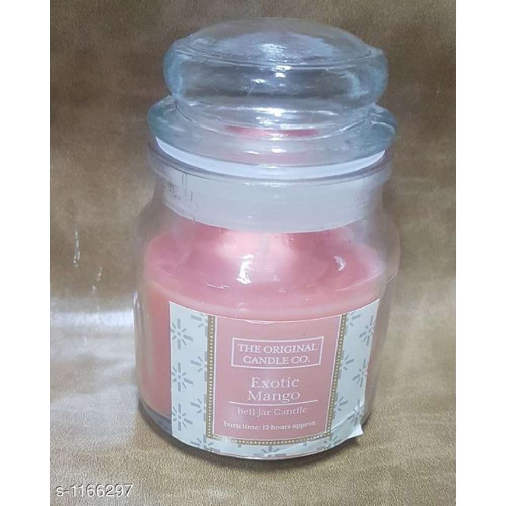Stylish Bell Jar Glass Candle With Lid