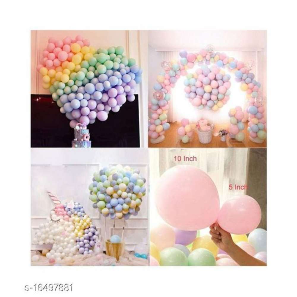 Happy Birthday Candy Balloons-MULTICOLOUR4 (Pack of 50) + Free Mask