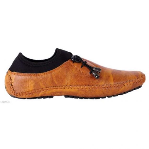 LeeGalaxy Tan Stylish and Comfortable Smart Casual Shoes for Men's