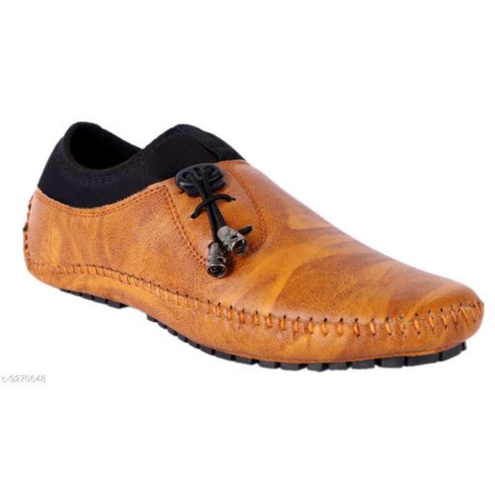 LeeGalaxy Tan Stylish and Comfortable Smart Casual Shoes for Men's