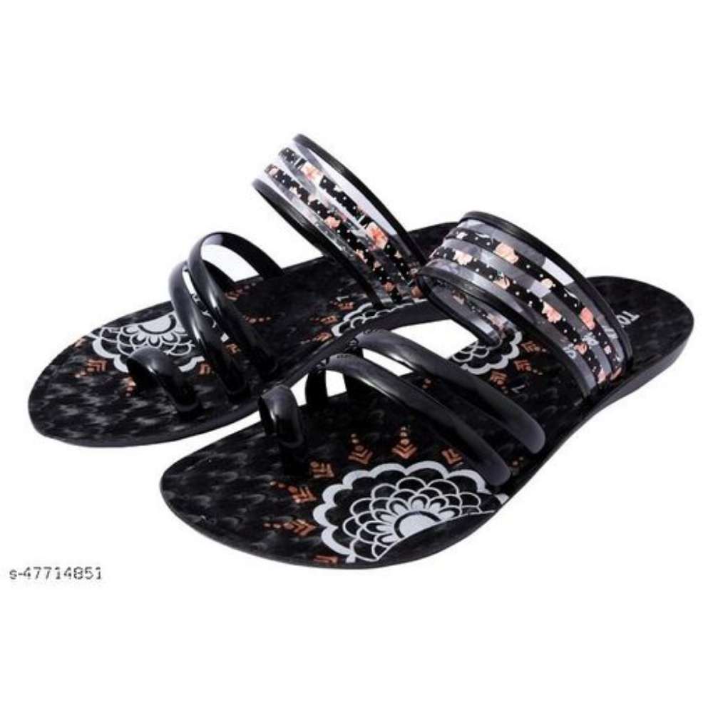Latest Attractive Women's PU Slippers Durable Long Lasting Flip flops
