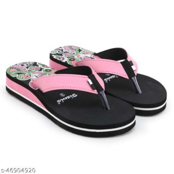Stylish & Comfortable Multicolour Fabrication Slippers / Flip Flop for Women Combo of 2