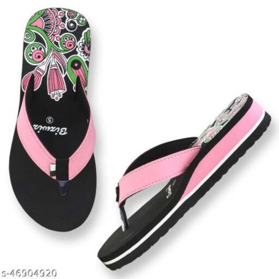 Stylish & Comfortable Multicolour Fabrication Slippers / Flip Flop for Women Combo of 2