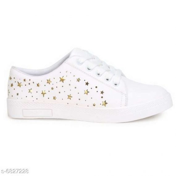 Classy Women's White Sneakers