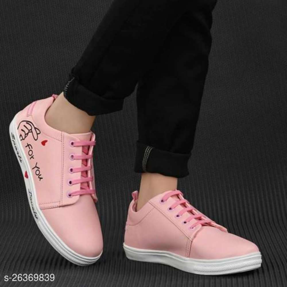 Beautiful Women's Synthetic White Sneakers