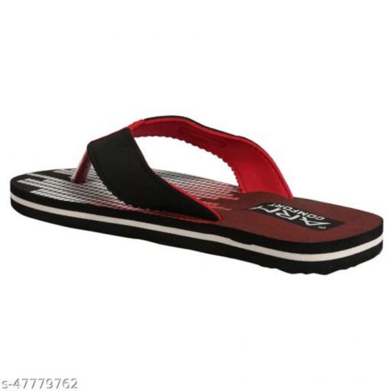 ARN COMFORT Stylish Men's Light Weight Black Slippers