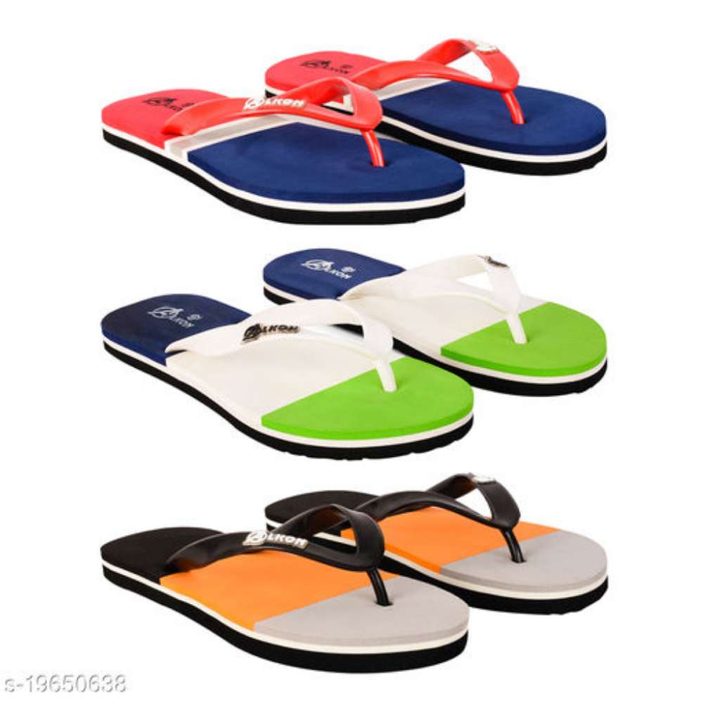 Alkon EVA Flip Flops Slipper for Men Pack of 3