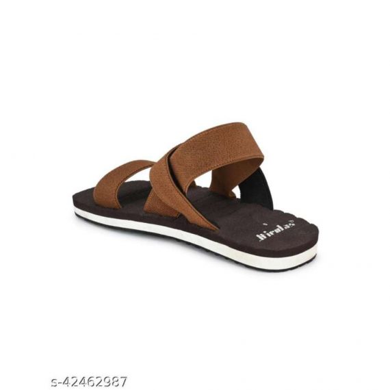 Hirolas® Trendy Flip-Flops Elasticated comfortable Slippers - Tan