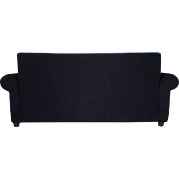 Fabric 3 + 1 + 1 Blue Black Sofa Set (Delivery condition - DIY(Do-It-Yourself))