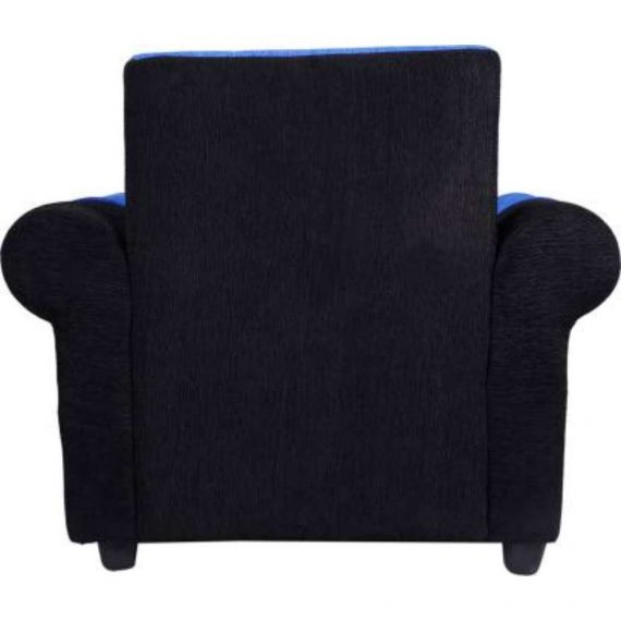 Fabric 3 + 1 + 1 Blue Black Sofa Set (Delivery condition - DIY(Do-It-Yourself))