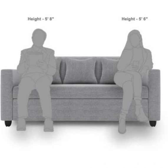 Fabric 3 + 1 + 1 Light Grey Sofa Set (Delivery condition - DIY(Do-It-Yourself))