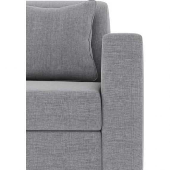 Fabric 3 + 1 + 1 Light Grey Sofa Set (Delivery condition - DIY(Do-It-Yourself))