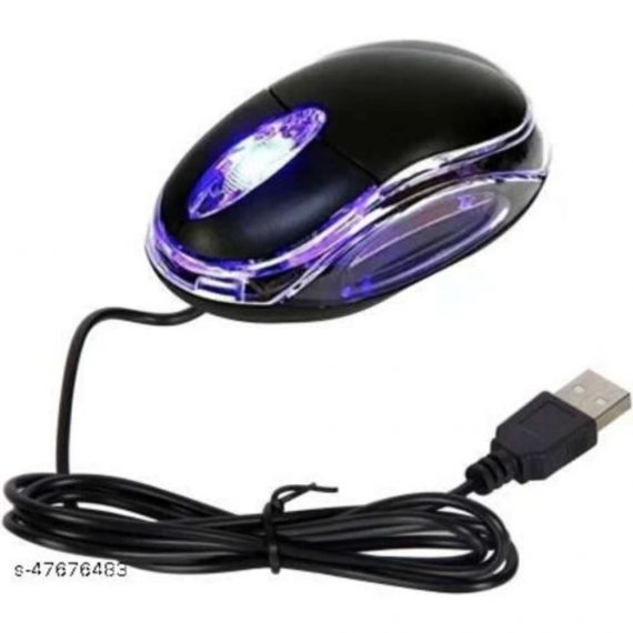 3D Optical wired USB Mouse Black
