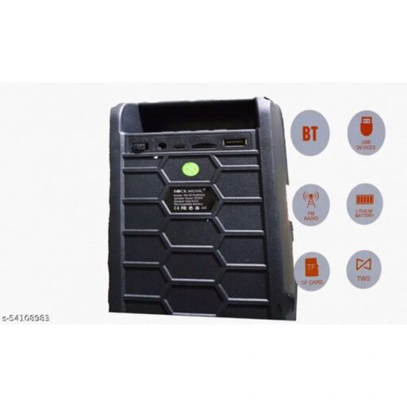 WS-04 10 Watt Wireless Bluetooth Speaker with Mic (Black)