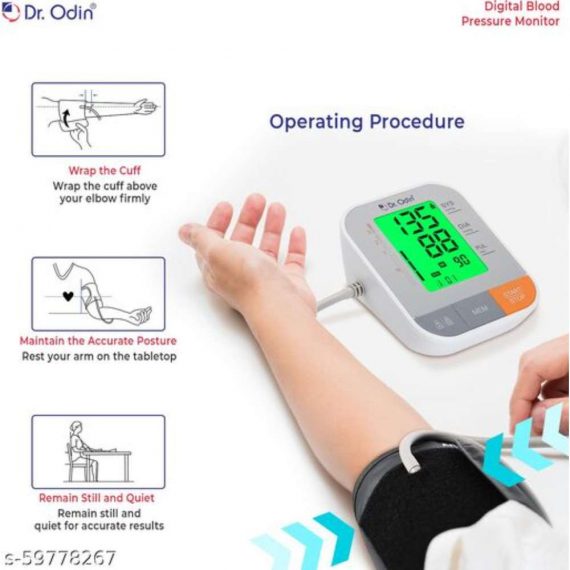 Dr Odin B12 Fully Automatic Digital Blood Pressure Machine/Monitor with Alarm &Talking Function CE & ISO Certified