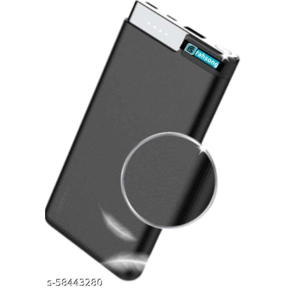 Rahsong-Compact Design Fast charger Dual Port Power Bank,12000mAh-Black