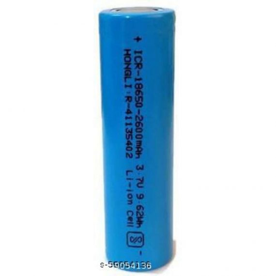 HUMSER 3.7V Lithium-ion 2600Mah 18650 Rechargeable Headless Battery/Cell (Pack of 1, Color- Blue)