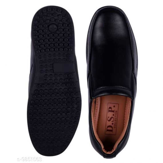 Trendy Men's Black Formal Shoes