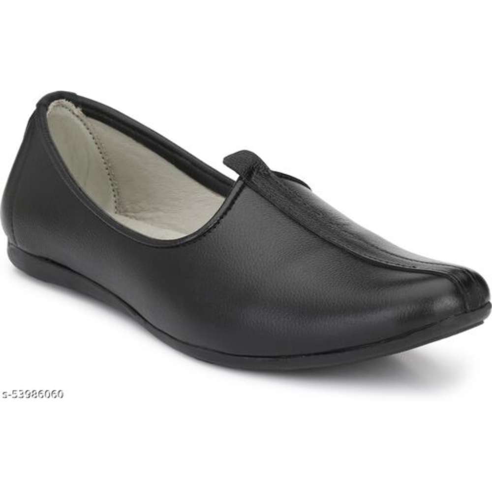 Peclo Black Full Leather Nagra Loafer shoes For Men (9955Black)