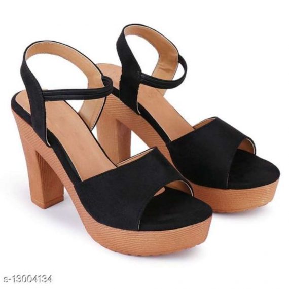 Attractive Women's Suede Black Wedges