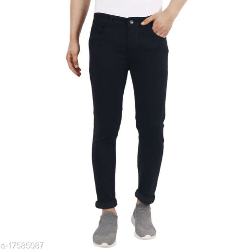 PRJ IN STYLE Men Slim Fit Black Jeans
