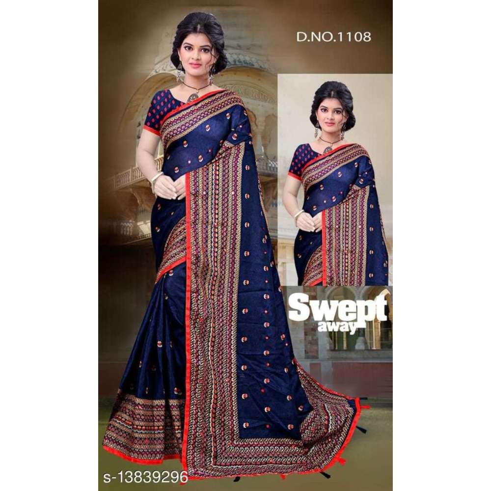 Mali Fancy Jute Cotton Sarees for Women