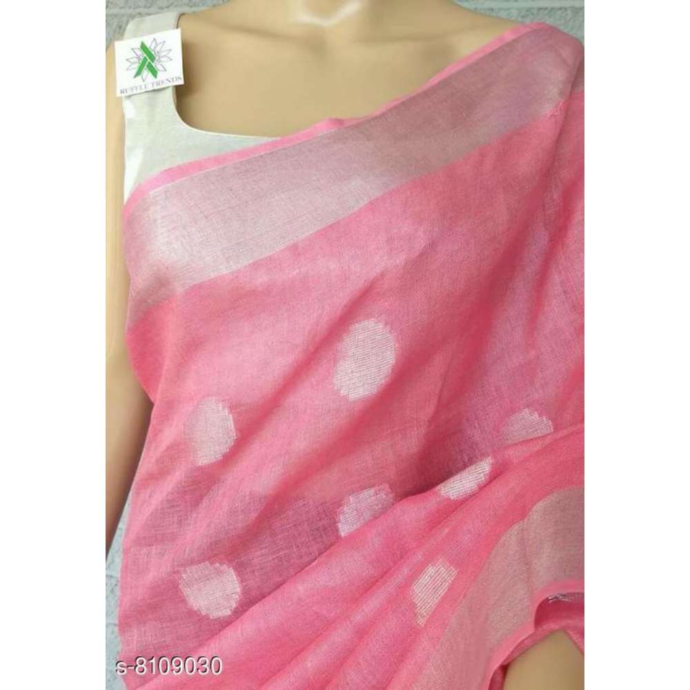 Attractive Cotton Slub Saree