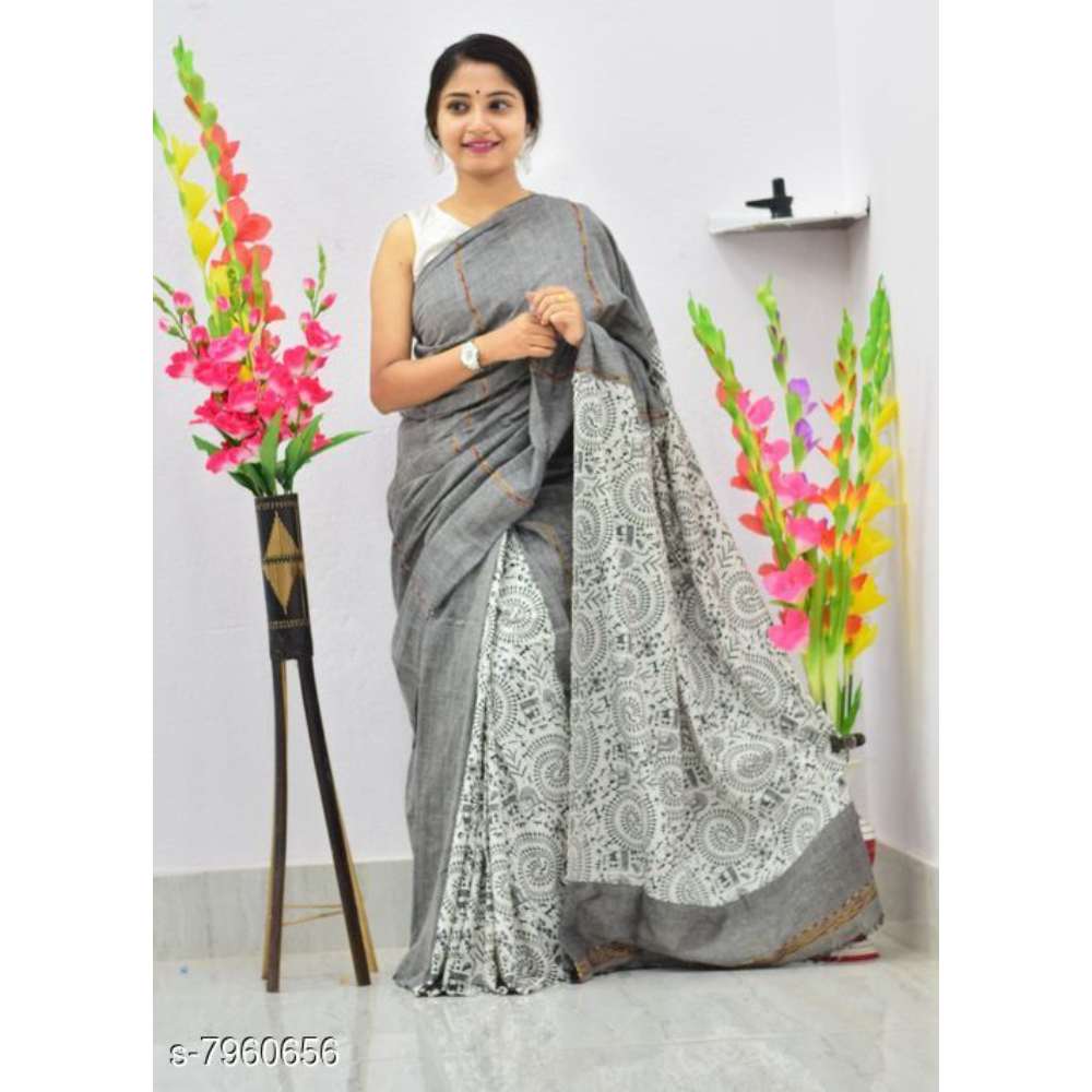 Pretty Pure Cotton Saree For Women