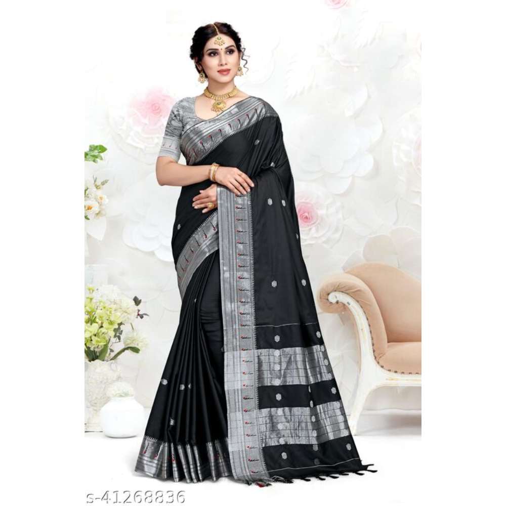 S.WOMEN-YA Cotton silk saree with blouse (attached)