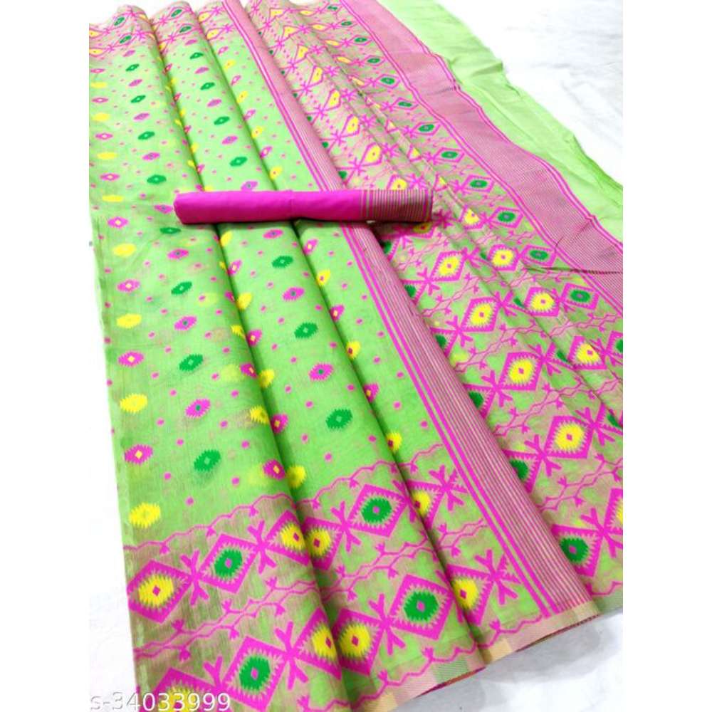 Pure Jamdani Cotton Woven Saree