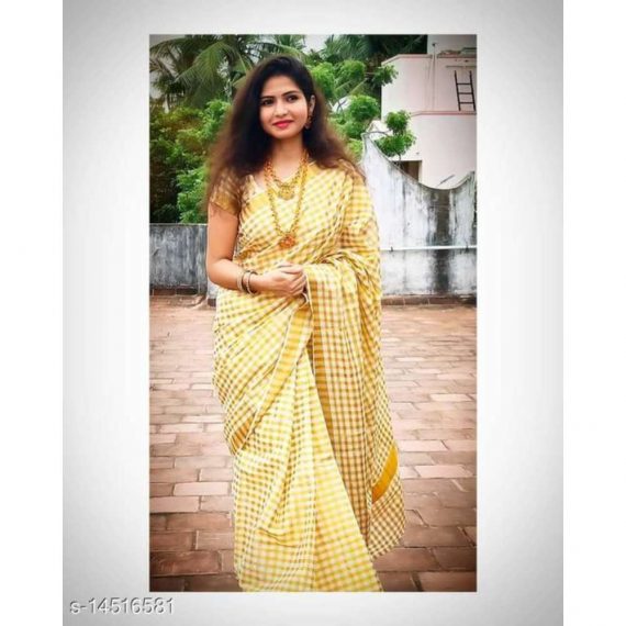 KASAVU STYLE LATEST TRENDY SAREE WITH BEST QUALITY ZARI PURE COTTON BASED