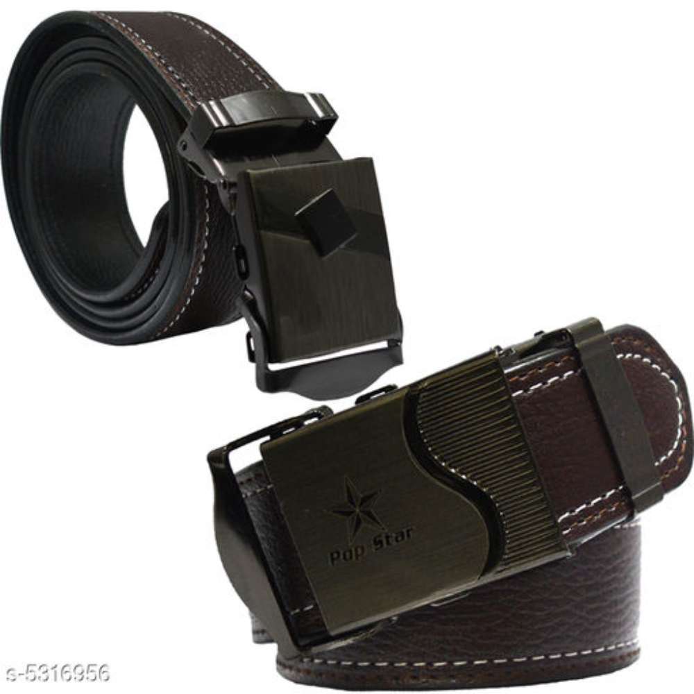 Men's Formal Belt (Pack Of 2)