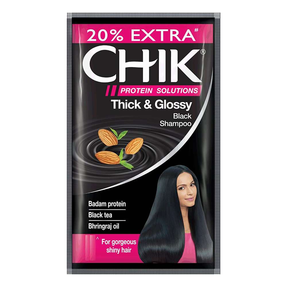CHIK thick and glossy Black shampoo sachets 6ml each (pack of 40)