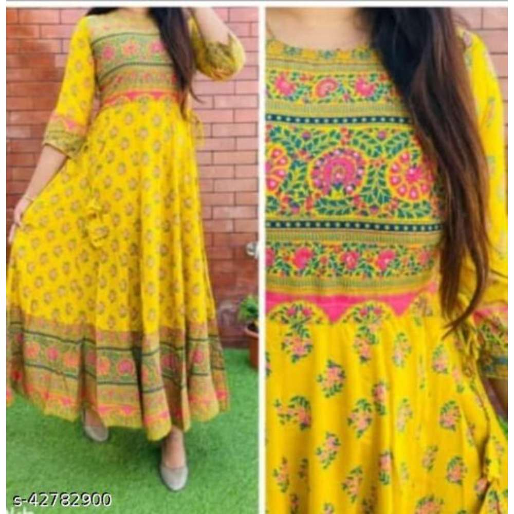 SK CREATION Beautiful, Styliesh and party wear anarkali Kurti in reyon fabric