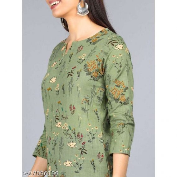 Vaamsi Women's Cotton Printed Kurta (VCK1267)